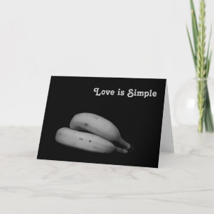 "Love is Simple" Customizable Art Photograph Holiday Card