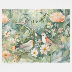 Love is singing Fleece Blanket