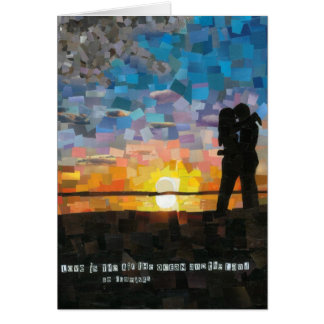 "love is..." sunset silhouette lovers