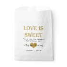 Love Is Sweet Black and Gold Mariage Sacs