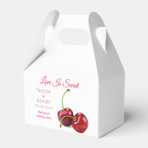 Love Is Sweet Cherry Fruit   Wedding Favour Box