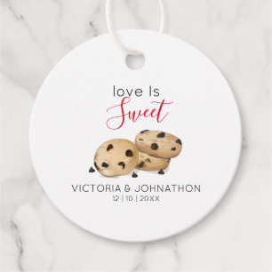 Love is Sweet Cookie Wedding Favour Tags