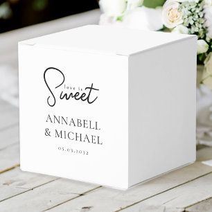 Love is Sweet! Elegant, Simpel, Wedding Favor Box