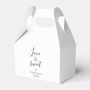 Love is Sweet Elegant Wedding Favour Box