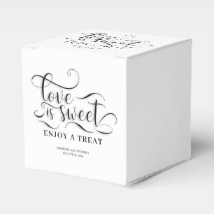 Love is Sweet Enjoy a Treat Wedding Favor Box