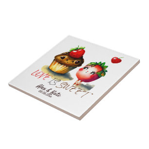 Love is Sweet Fun Tile