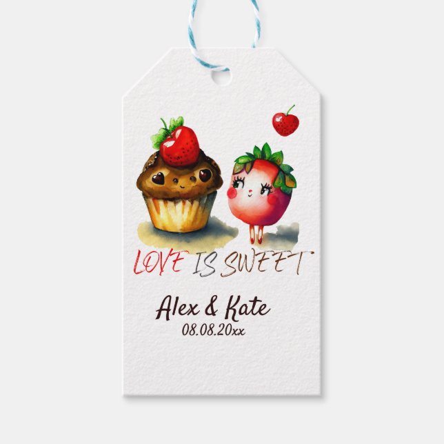 Love is Sweet Gift Tag (Front)