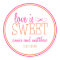 Love Is Sweet Labels (Hot Pink / Orange)