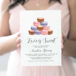 Love Is Sweet (Macaron) Invitation de Remise de