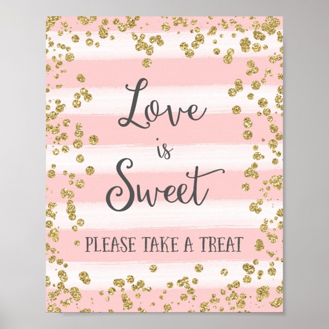 Love is Sweet Mariage Poster Imprimer (Devant)
