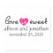 Love Is Sweet Modern Heart Labels (Black / Pink)