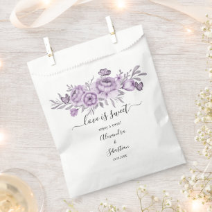 Love is Sweet Orchid Wedding Sweet Treat Favour Ba Bag