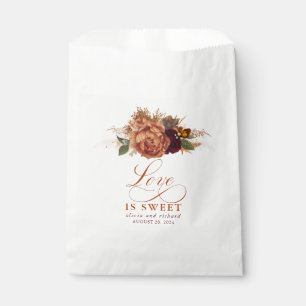 Love is Sweet Pampas Grass Terracotta Floral Favour Bag