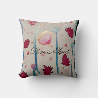 Love is Sweet-Peach Fuzz Throw Pillow