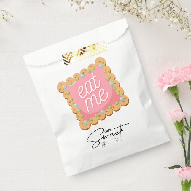 Love is Sweet Please Take a Treat Tea Party Favour Bag (Sealed)