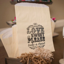 Love Is Sweet, Please Take A Treat! Wedding Favour