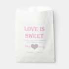 Love Is Sweet Rose et Silver Mariages Sacs
