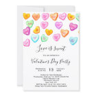 Love Is Sweet Valentine's Day Party Invitation
