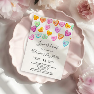 Love Is Sweet Valentine's Day Party Invitation