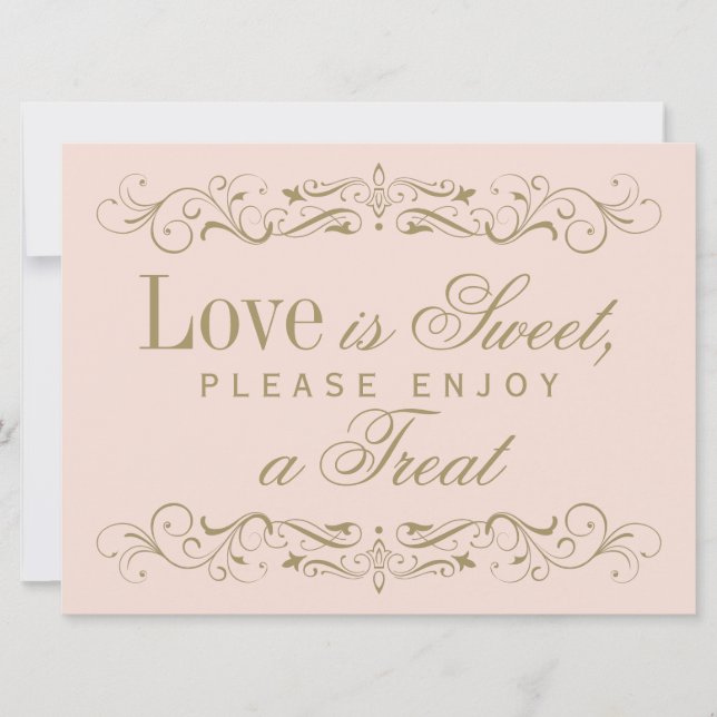 Love is Sweet Vintage Blush Antique Flourish (Front)