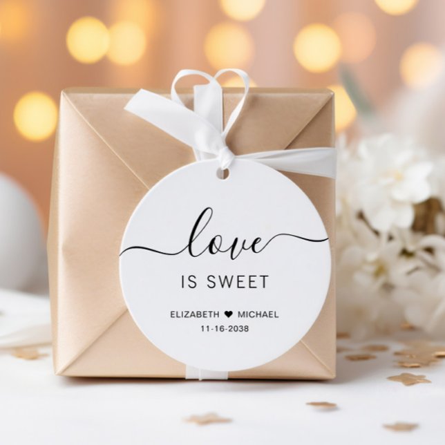 Love Is Sweet Wedding Favour Tags (Creator Uploaded)