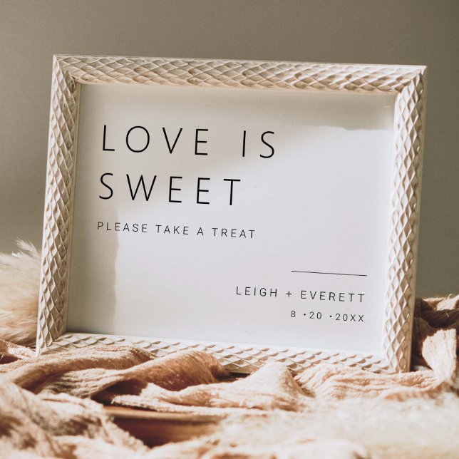 Love is Sweet Wedding Favours Table Decor Sign L10 (Creator Uploaded)