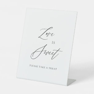 Love Is Sweet Wedding Sign Dessert Table Top