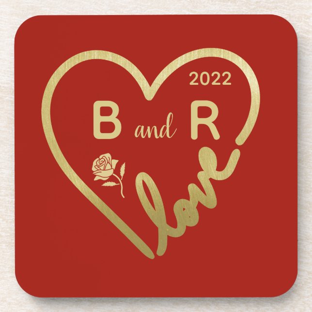 Love IS the Answer for Valentine’s Day      Coaster (Front)