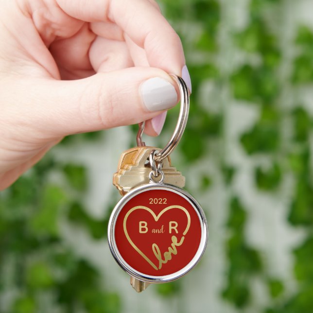 Love IS the Answer for Valentine’s Day     Keychain (Hand)