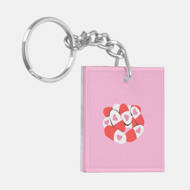 "Love is the Best Medicine" keychain (Front Left)