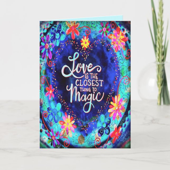 Love is the Closest Thing to Magic Inspirivity Card (Front)