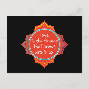 Love is the Flower Postcard