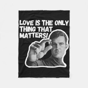 Love Is The Only Thing That S. Sticker  Fleece Blanket