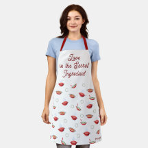 Love is the secret ingredient apron
