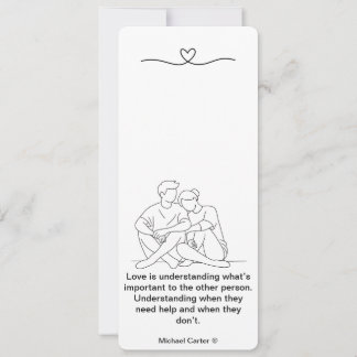 Love is understanding invitation