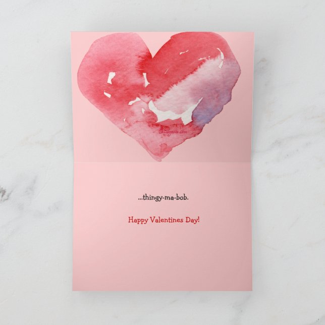 Love is .... Valentine Card (Inside)