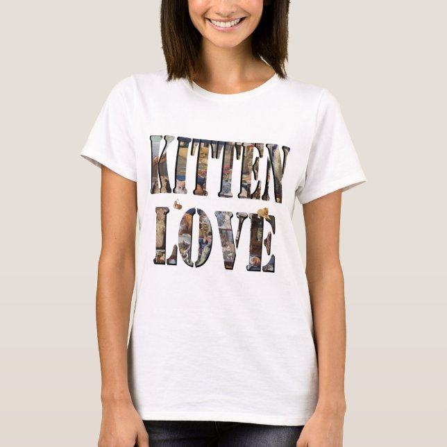 Love Is Watching Your Kittens, Ladies Tshirt (Front)