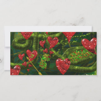 Love is Weird - Red Hearts on Strange Abstract