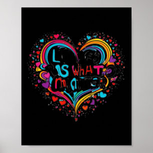 Love Is What S - Inspirational Quote Design Sticke Poster