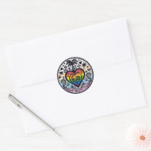 Love Island Pride Scrapbook Stickers