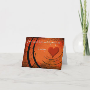 Love isn't Love until you give it away  Holiday Card