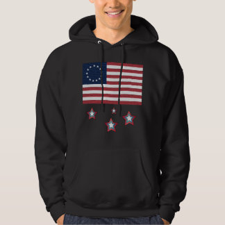 LOVE IT OR LEAVE IT American Betsy Ross Flag Hoodie