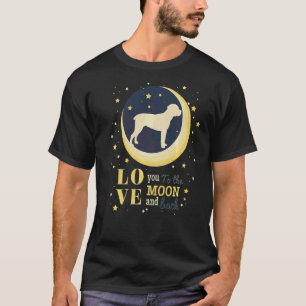Love Italian Mastiff Cane Corso To The Moon T-Shirt