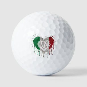 Love Italy Flag Golf Balls
