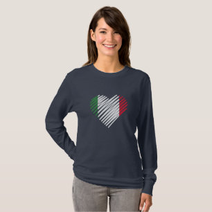 Love Italy Heart Italia Shirt Italian Roots