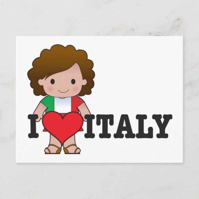 Love Italy Postcard (Front)