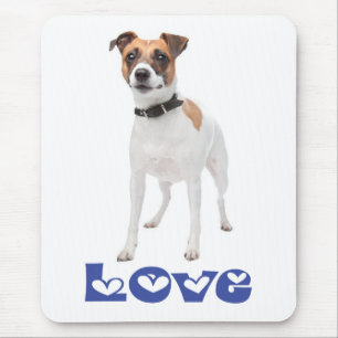 Love Jack Russell Terrier Puppy Dog Mousepad