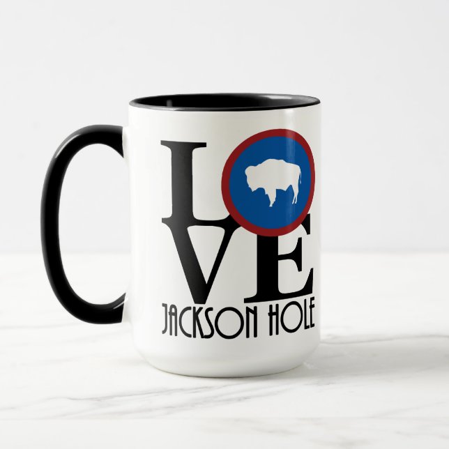 LOVE Jackson Hole WY 15oz Mug (Left)