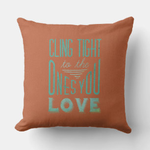 Love Jacquard Rusty Red Damask Square Throw Pillow