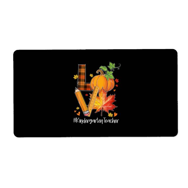 LOVE jardin d'enfants enseignant congé d'automne a (Devant)